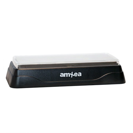 Piatra de ascutit cutite amXea Diamant 600/1200, diamantata, 2 granulatii, cutie depozitare, ghidaj unghi ascutire