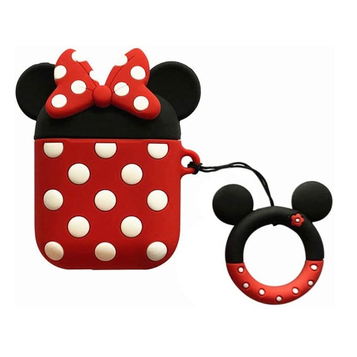 Husa casti, Silicon, Compatibila cu Apple 3, Multicolor