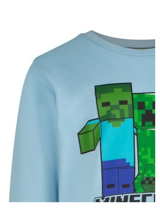 Детска блуза Minecraft Skins Blue, Многоцветен, 140 CM