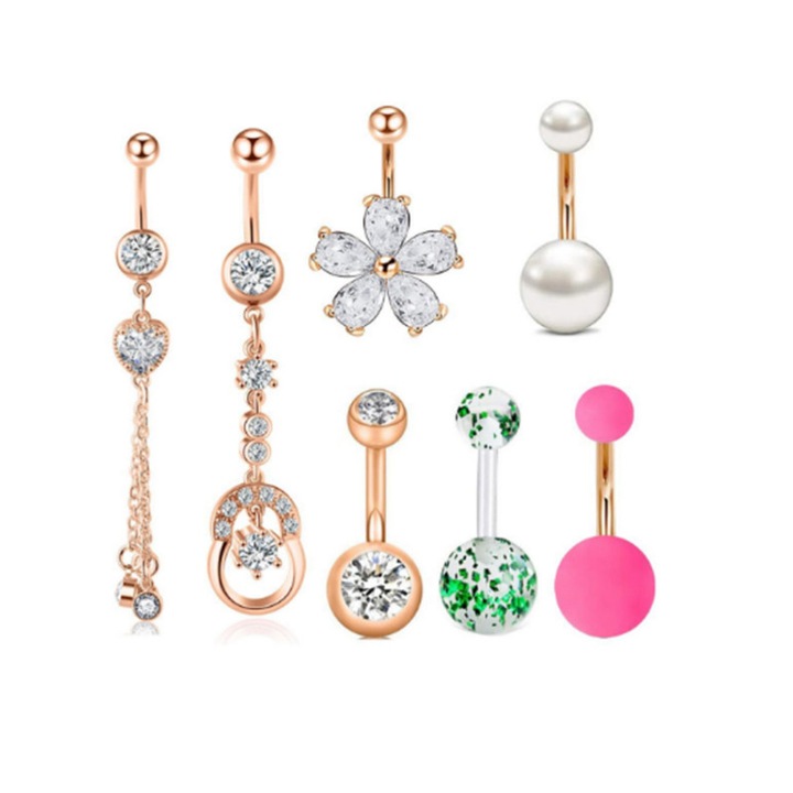 Set inele buric, Aliaj, Multicolor