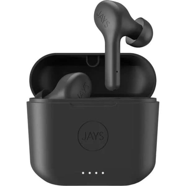 Casti In-Ear JLAB Go Air Pop True Wireless, Bluetooth, Microfon, Autonomie 32 ore, IPX4, White