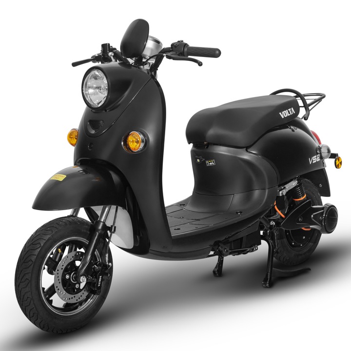 Scuter Electric 2000W, Voltarom VS2 Fara permis, 72V, 20Ah, 25 Km/h, Negru, Autonomie 60Km