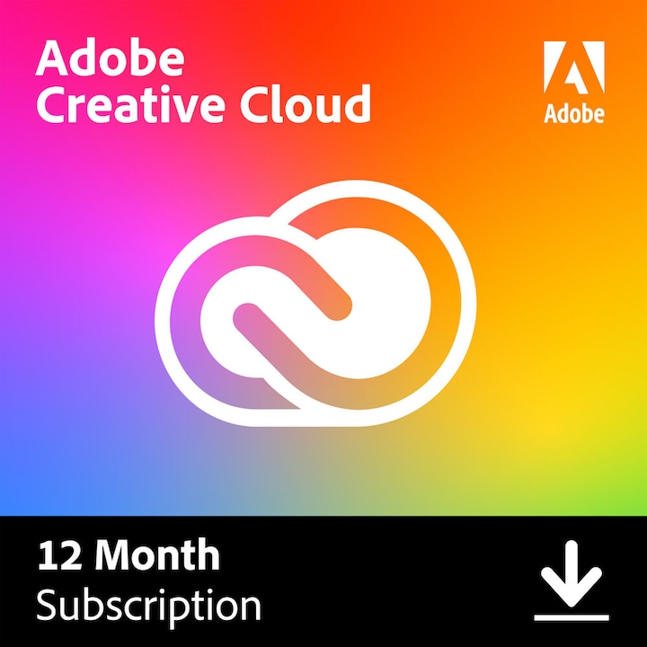 Adobe Creative Cloud licensz, WINDOWS vagy MAC operációs rendszerre, 12 hónapig