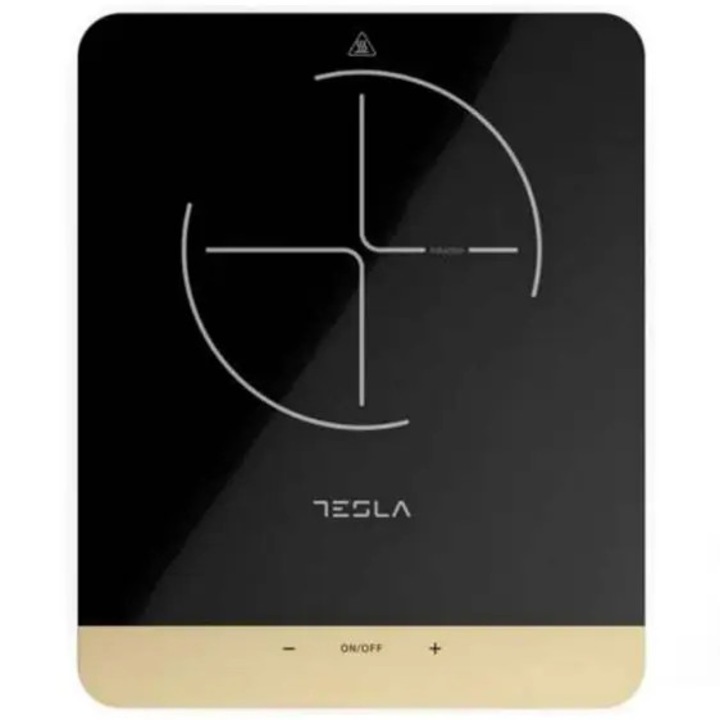Plita portabila cu inductie Tesla IC401B, 2000W25x25cm, 8 niveluri putere, Negru