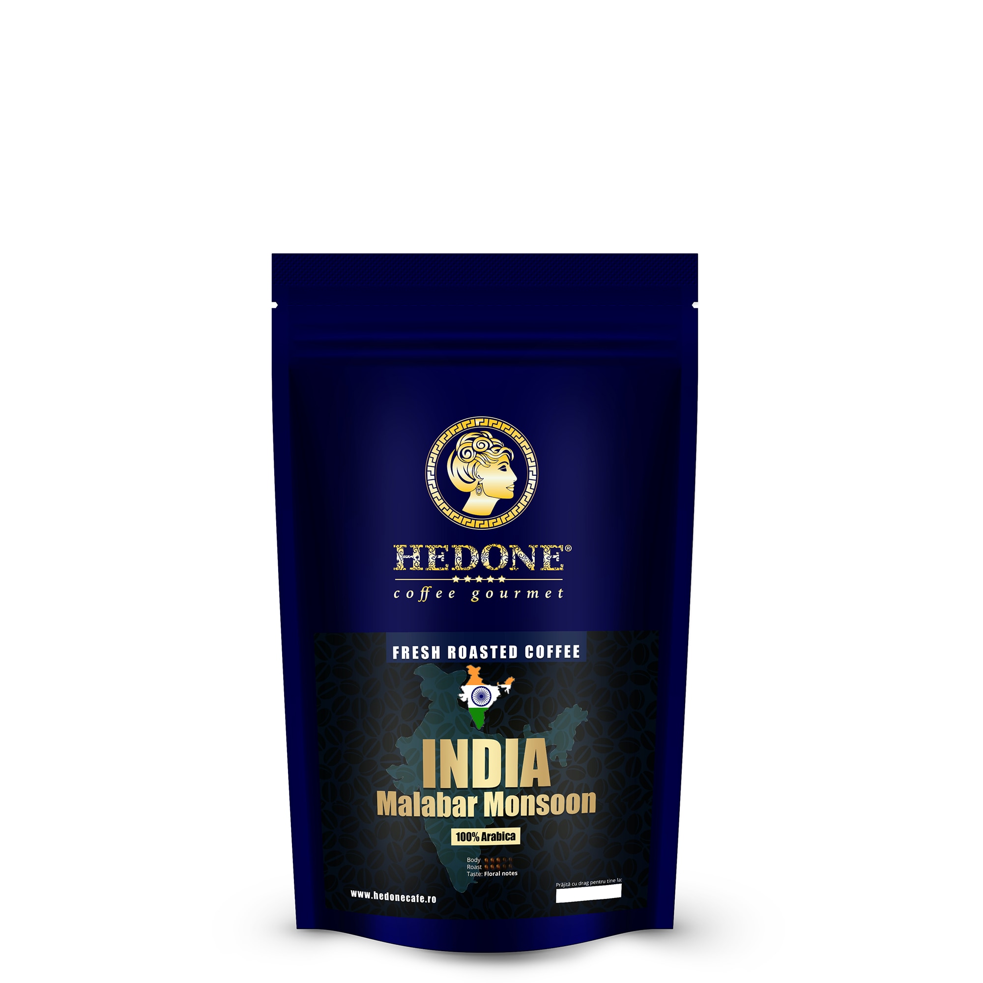 Cafea boabe, proaspat prajita, Hedone Cafe, INDIA MALABAR MONSOON, 100% Arabica, 250 g