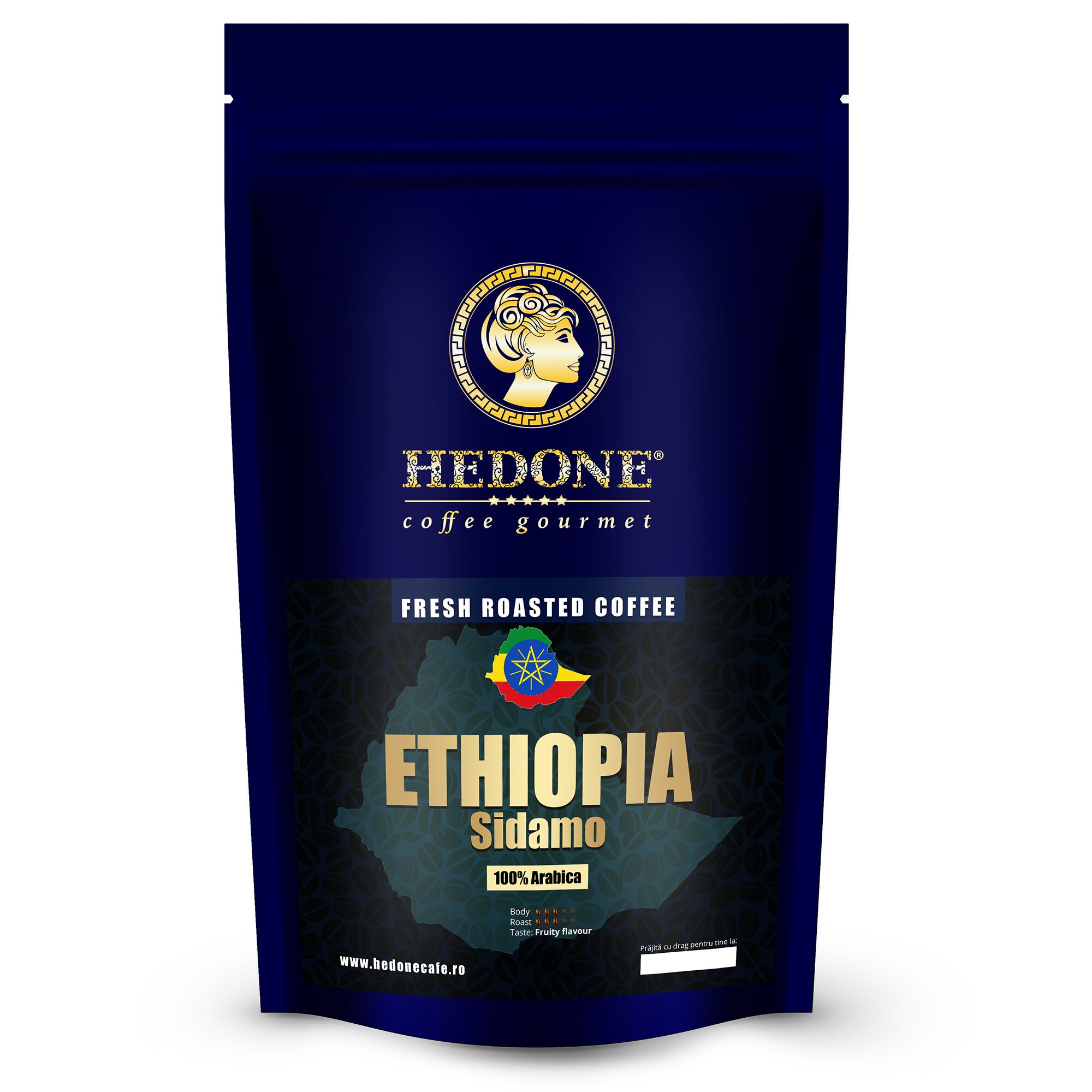 Cafea boabe, proaspat prajita, Hedone Cafe, ETHIOPIA SIDAMO, 100% Arabica, 1 kg
