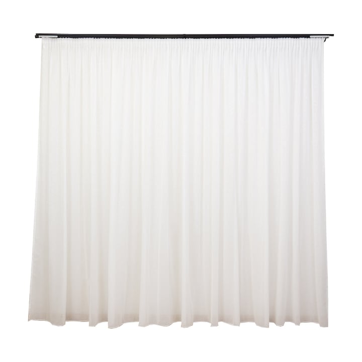 Завеса с пълен воал, щампа Hiko Bamboo 200x245 см, с тръстика