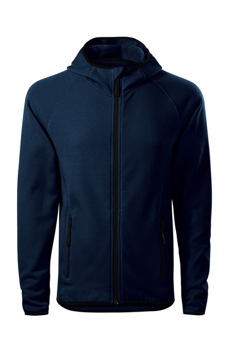 Hanorac tip fleece pentru barbati, 95% Micro Poliester, Elastic, Bleumarin
