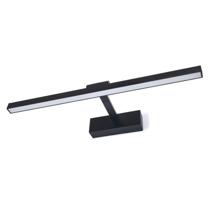 Aplica LED pentru baie Lumenix, Metal, 12 W, 50 cm, 4500K, Negru