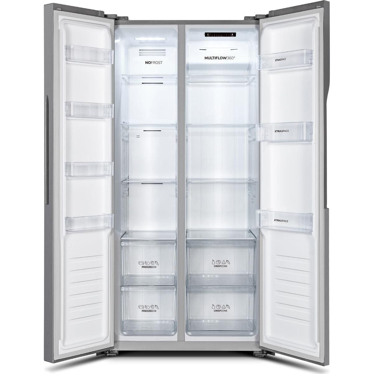 Side by side Gorenje NRS8182KX, 442 l, Full No-Frost, Inox - eMAG.ro