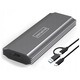 Carcasa Rack Externa SSD pentru M.2 NVMe & NGFF Zenwire®, Viteza 10Gbps, USB-C & USB 3.0, Interfata USB 3.2, Aluminiu, Compatibil M.2 PCIe NVMe si SATA NGFF, Suport multi-dimensiuni 2230/2242/2260/2280