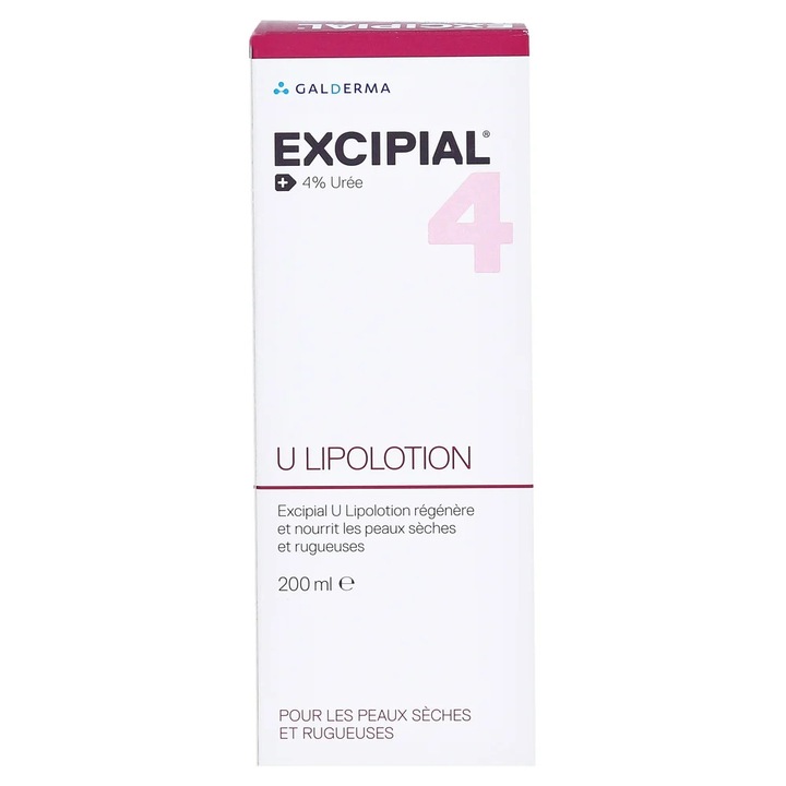 Galderma Excipial testápoló, 4% karbamid, hidratáló hatású és gyors felszívódású, 200 ml