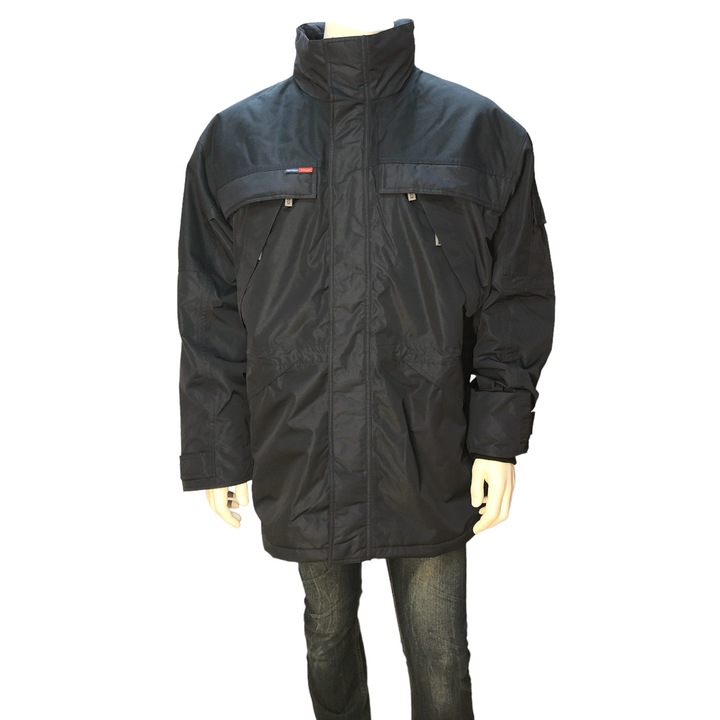 Geaca de lucru, Fristads Kansas, Rezistenta la apa si vant, Gluga ascunsa, Fleece, Bleumarin, XL