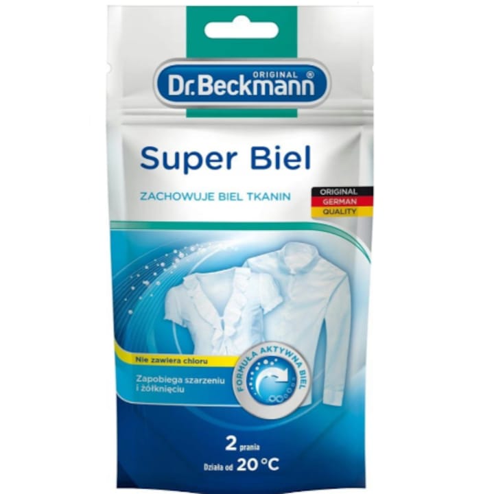 Mosodai fehérítő tasak, Dr. Beckmann, Super White, 80 g