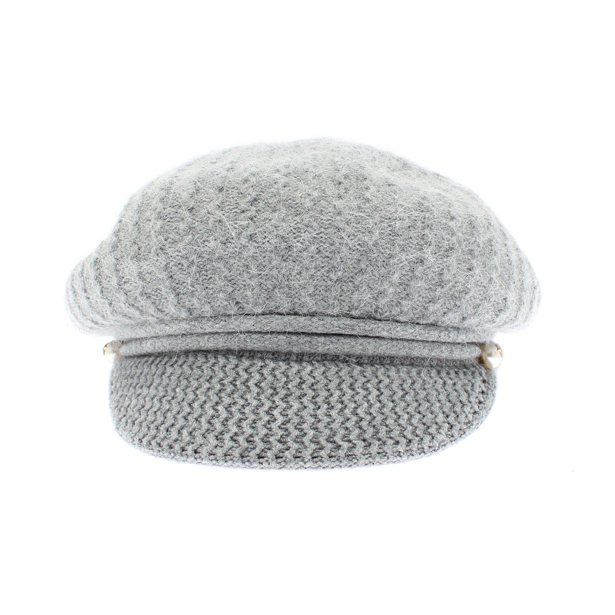Sapca dama, ButicCochet, 55% acrylic, one size, cu perle, Gri - PAL1010 ...