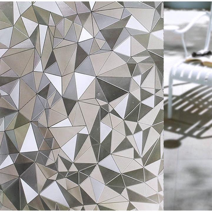 Geometriai mintás ablakfólia 45 cm x 300 cm