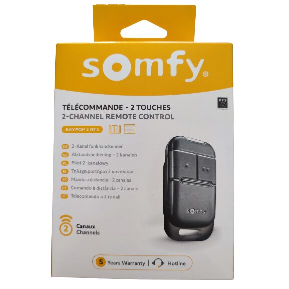 Télécommande Somfy Keypop 2 canaux RTS 2401539