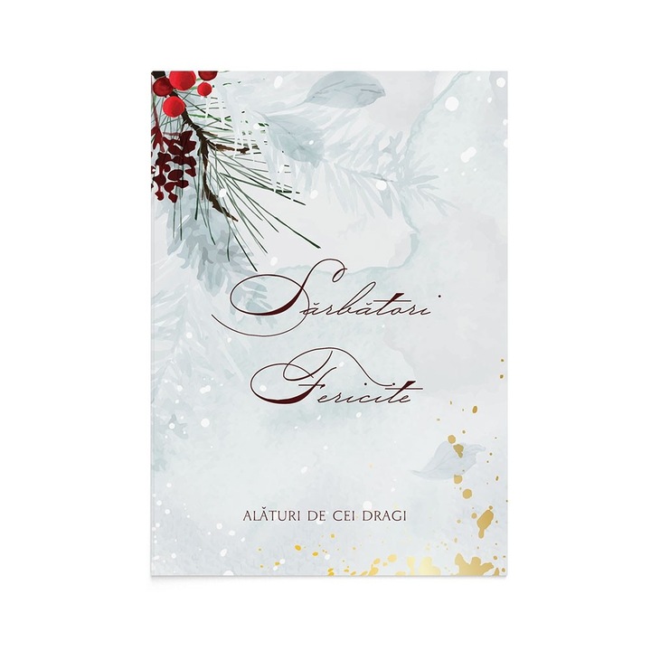 Felicitare Craciun Winter Frost, Zizula Cards, 105 x 150 mm