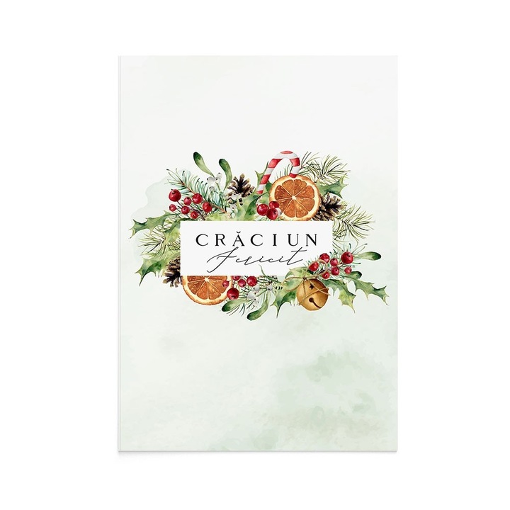 Felicitare Craciun Happy Christmas, Zizula Cards, 105 x 150 mm