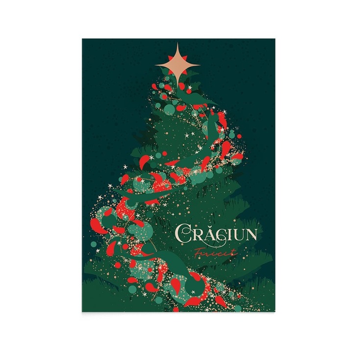 Felicitare Craciun Merry Christmas, Zizula Cards, 105 x 150 mm