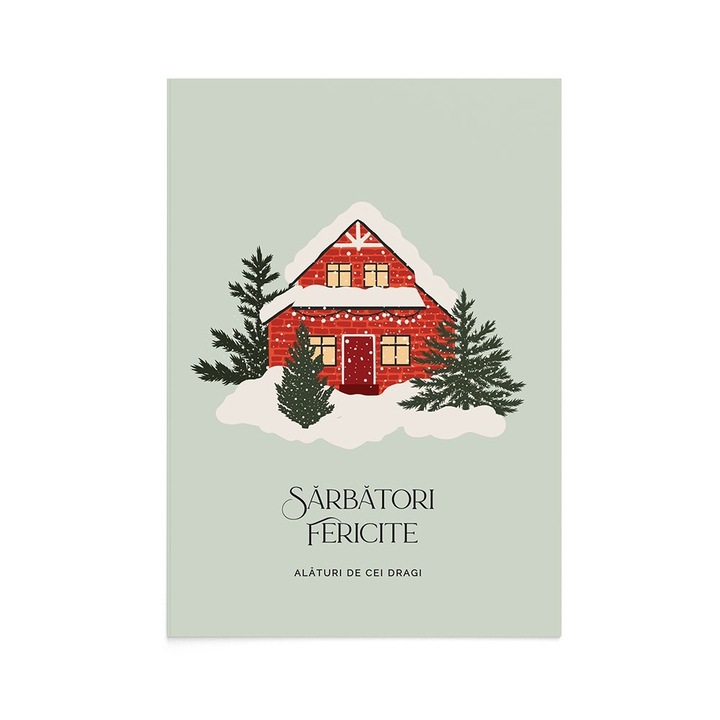 Felicitare Craciun Christmas Home, Zizula Cards, 105 x 150 mm