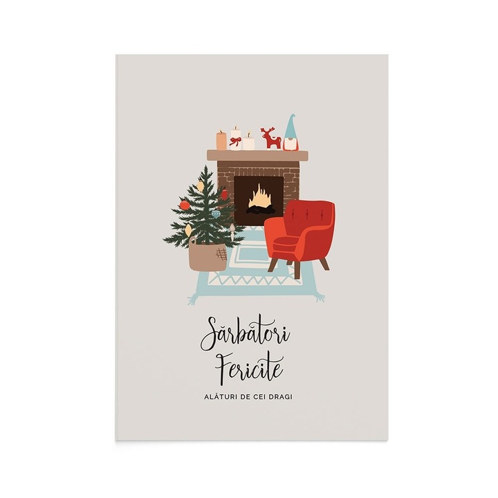 Felicitare Craciun Cozy Christmas, Zizula Cards, 105 x 150 mm