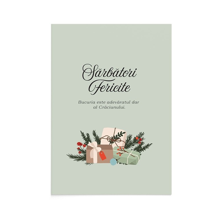 Felicitare Craciun Christmas Presents, Zizula Cards, 105 x 150 mm