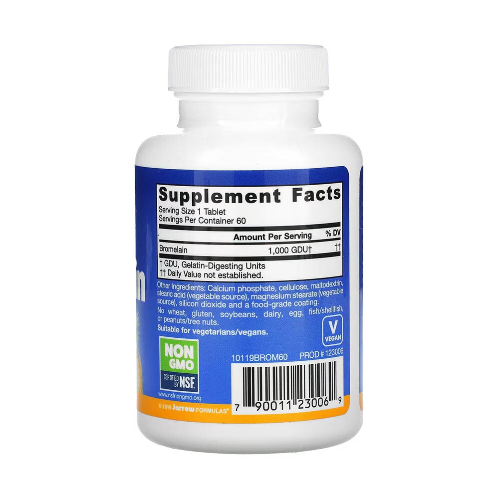 Bromelain, 1000 GDU, Jarrow Formulas, 60 tablete eMAG.ro