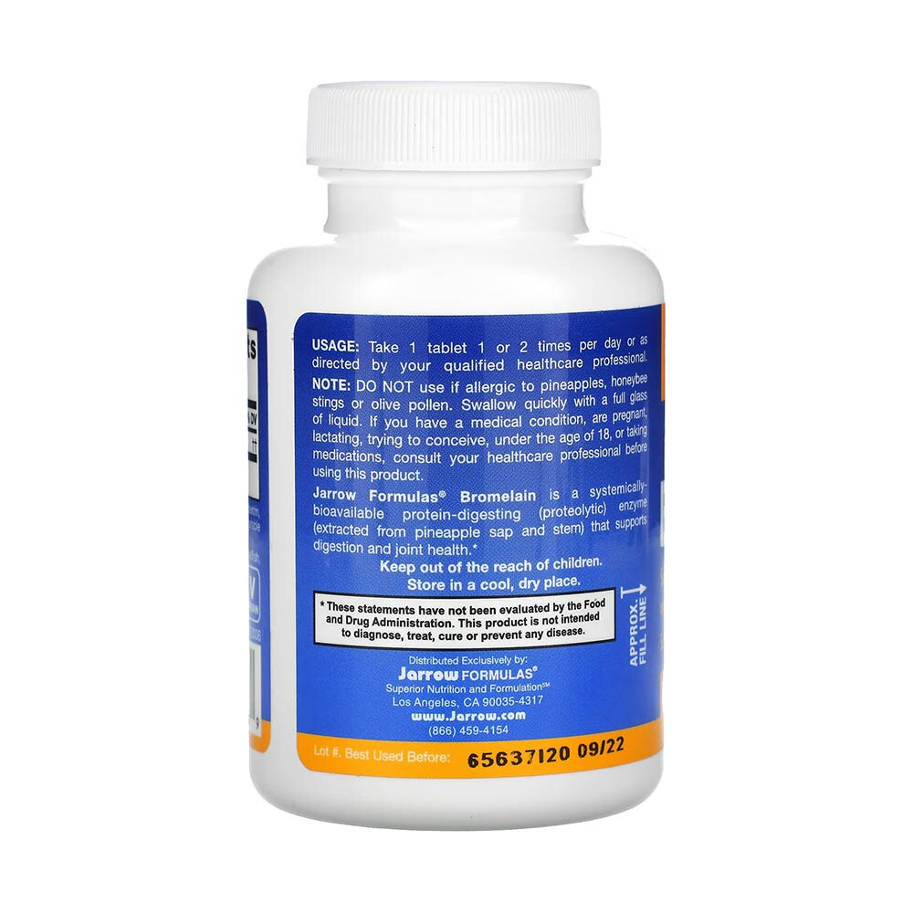 Bromelain, 1000 GDU, Jarrow Formulas, 60 tablete eMAG.ro