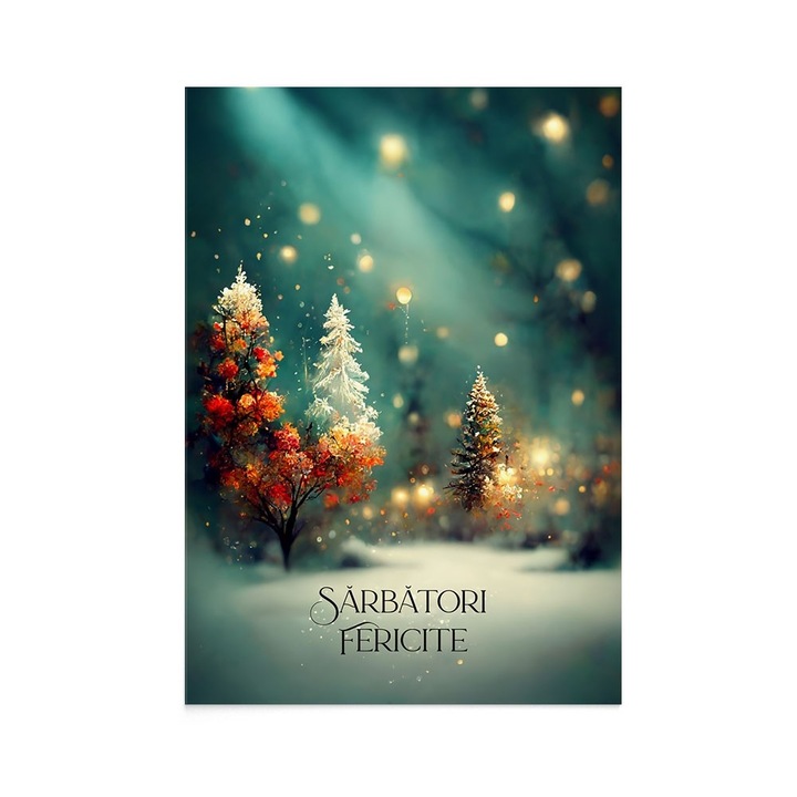 Felicitare Craciun Precious Glade, Zizula Cards, 105 x 150 mm