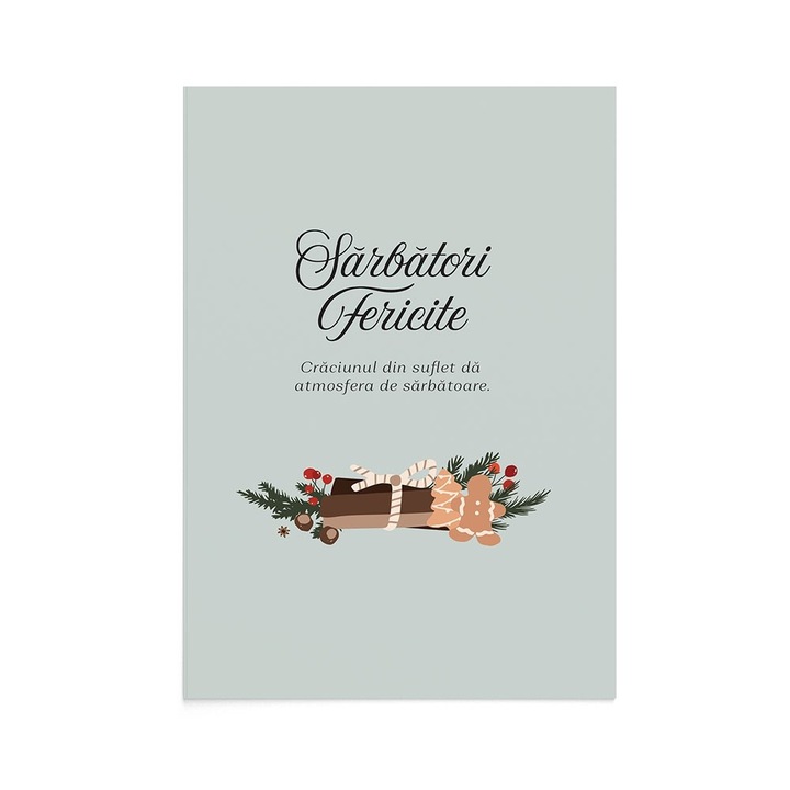 Felicitare Craciun Christmas Kindling, Zizula Cards, 105 x 150 mm