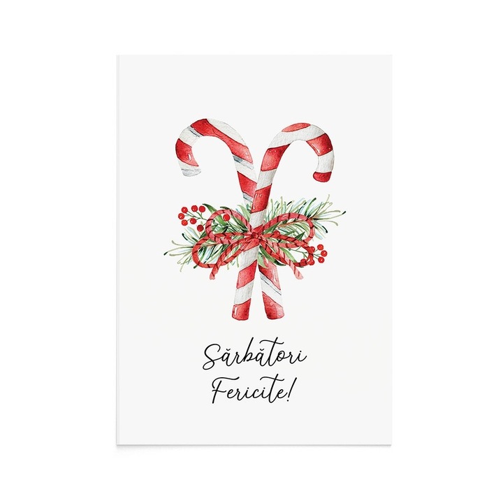 Felicitare Craciun Christmas Candy, Zizula Cards, 105 x 150 mm