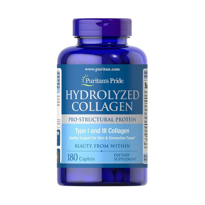 Hydrolyzed Collagen, 1000 mg, Puritans Pride, 180 capsule