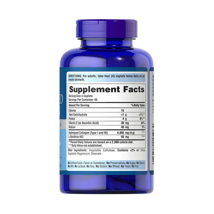 Hydrolyzed Collagen, 1000 mg, Puritans Pride, 180 capsule