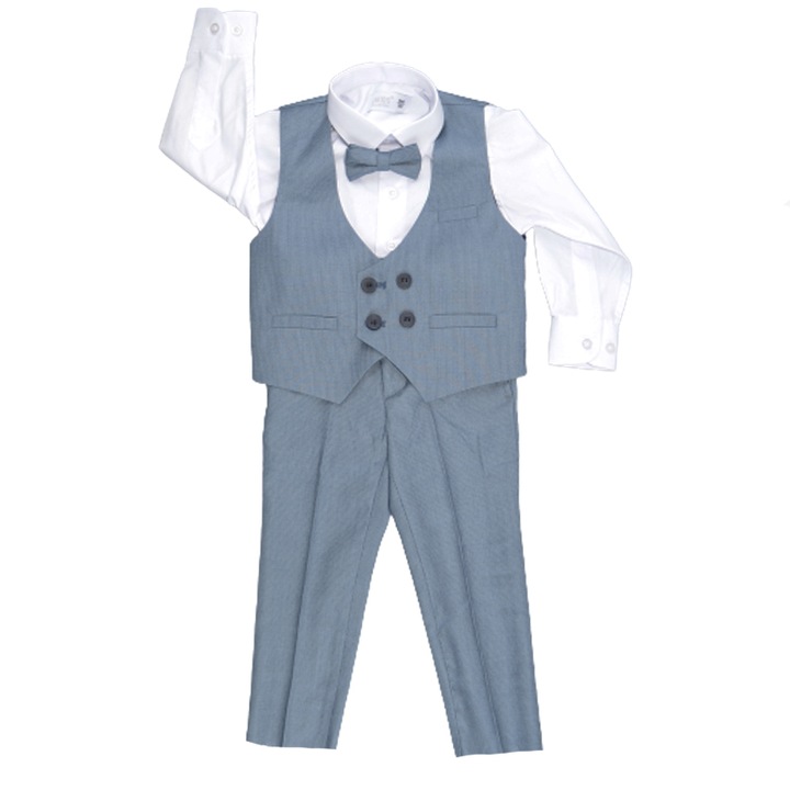 Costum elegant din 4 piese pentru baieti LA Kids 1770-A-104, Albastru 86971