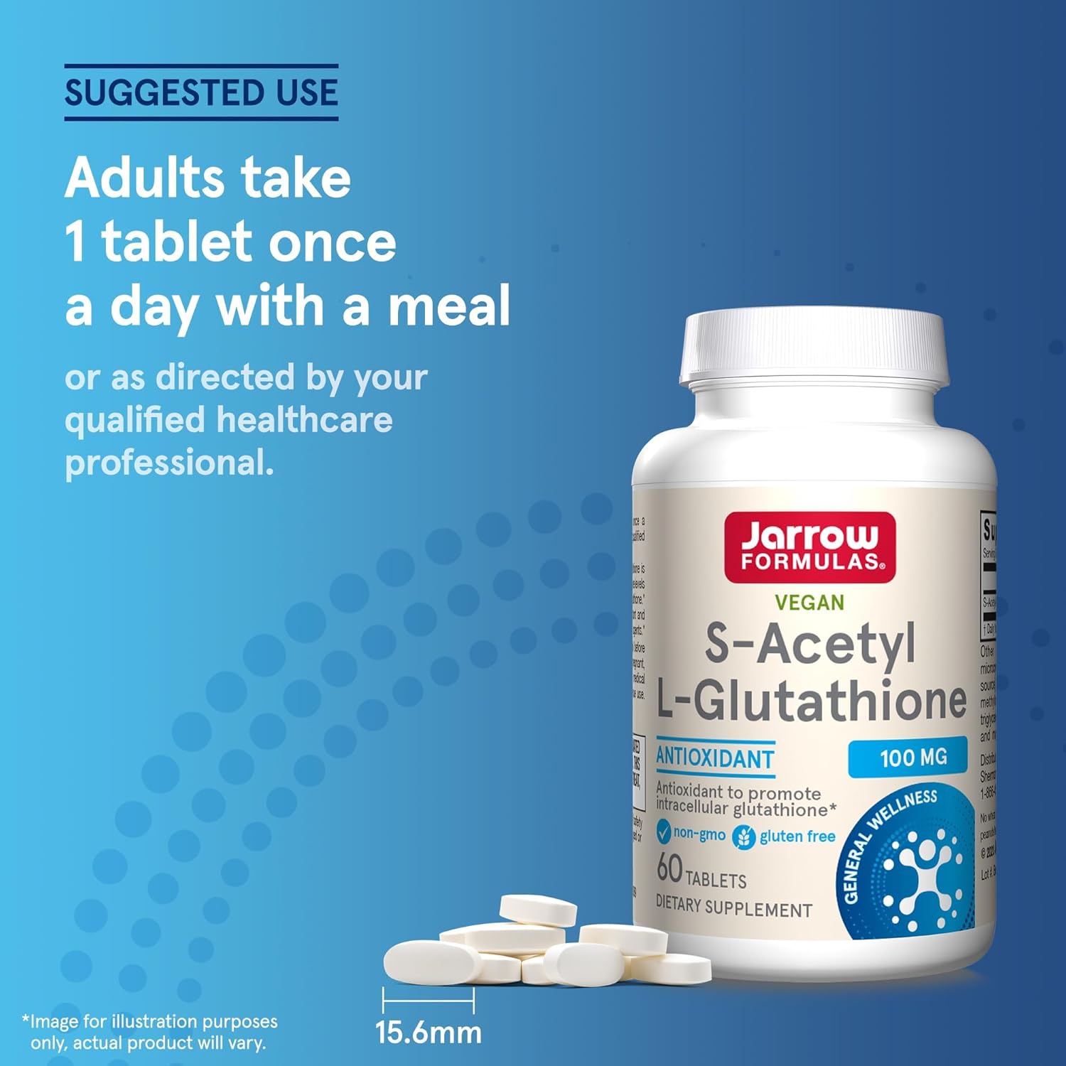 S-Acetyl L-Glutathione, 100 mg, Jarrow Formulas, 60 tablete
