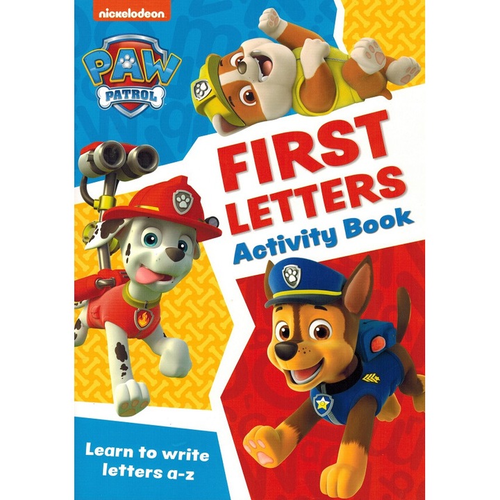 PAW Patrol First Letters tevékenységi könyv: Készülj fel az iskolába! Puhakötésű