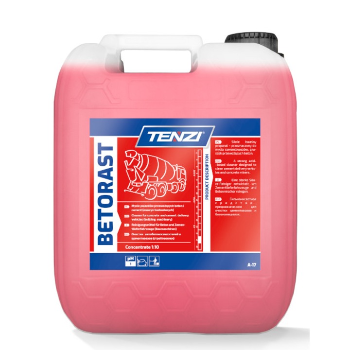 Rozsda/cement tisztító oldat, Tenzi, Betorast, 10L