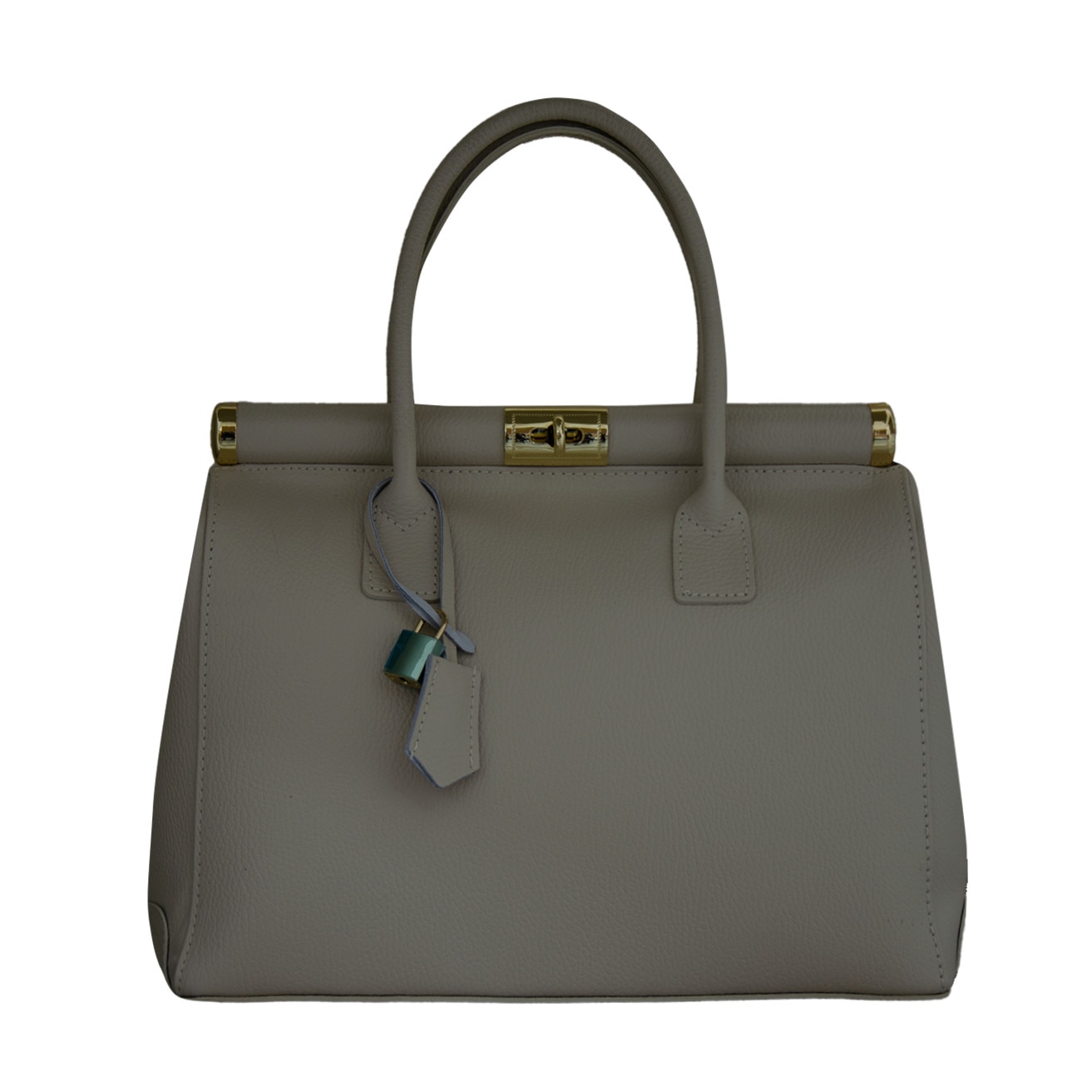 Geanta de dama din piele naturala, Medeea, Bej