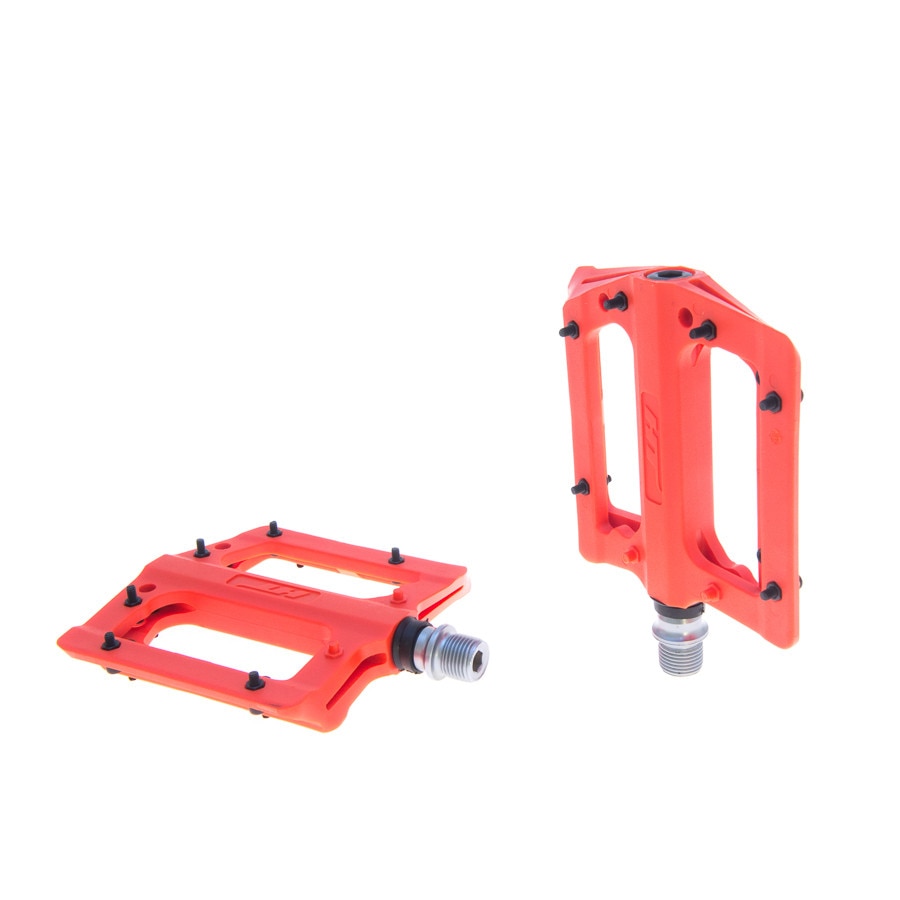 Pedale plastic HT , PA 12A , 2 Rulmenti , Pini otel schimbabili , Orange