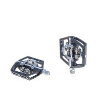 Pedale Aluminiu cu SPD HT , X1 , 3 Rulmenti , Pini Schimbabili , Negru