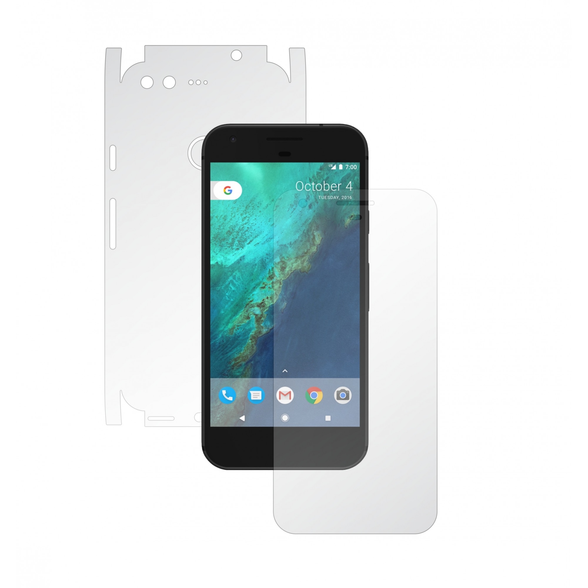 Folie Transparenta Full Body Invisible Skinz Ultra-Clear AutoRegeneranta, Skin Protectie Totala Ecran si Carcasa pentru Google Pixel XL