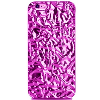 Husa din plastic dur policarbonat iPhone 6 / 6S (4.7 inch) texturata 3D metalizata metalic INTENSE PINK, ROZ Husa din plastic dur policarbonat iPhone 6 / 6S (4.7 inch) texturata 3D metalizata metalic INTENSE PINK, ROZ
