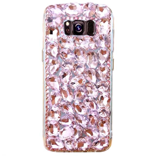 Husa Luxury cu pietricele tip cristale Samsung Galaxy S8 Rose