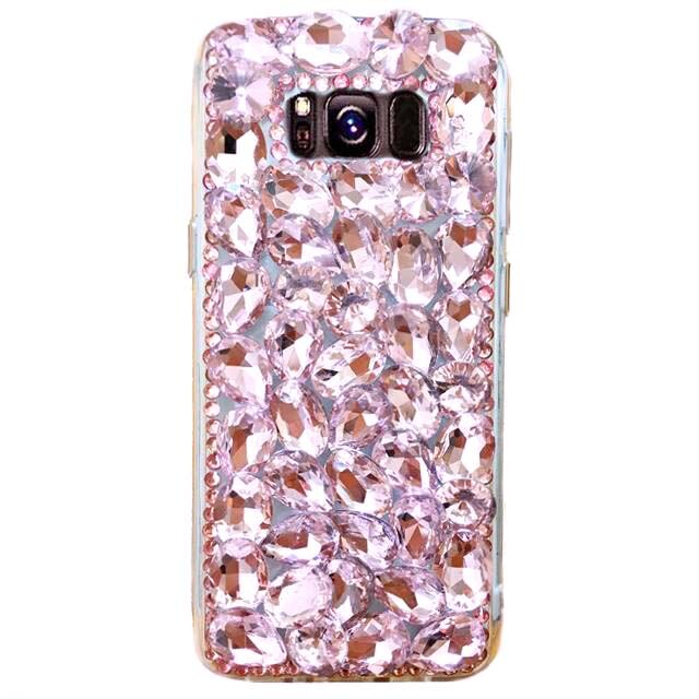 Husa Luxury cu pietricele tip cristale Samsumg Galaxy S8 PLUS Rose