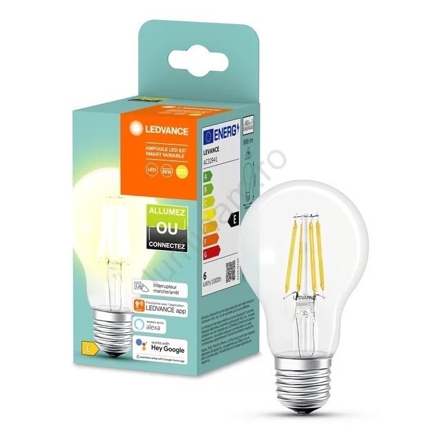 Set 6 Becuri Ledvance LED Dimabil Smart A60 E27 6W 230V 2700K EMAG Ro