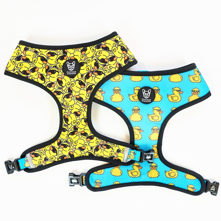 Нагръдник за кучета, реверсивен, Famous Frenchie, Yellow Duck Mafia, M