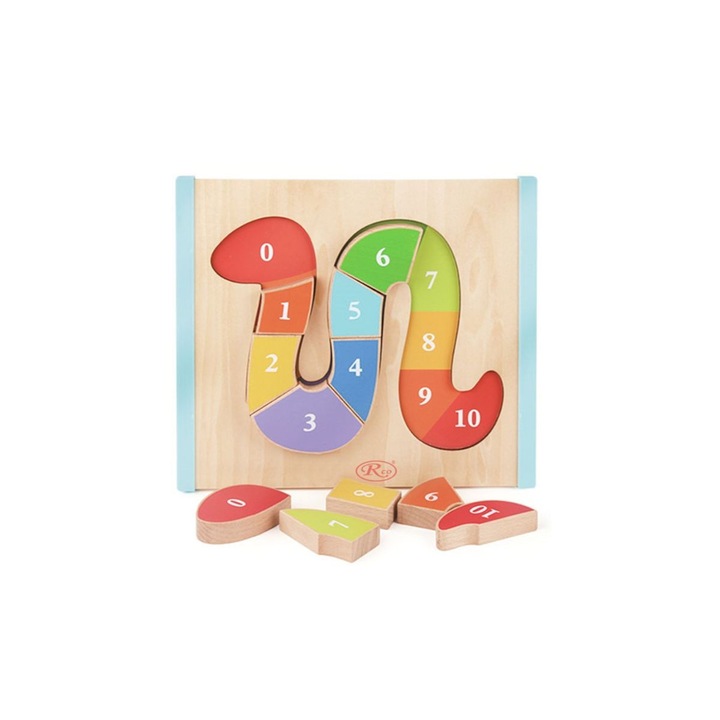 Montessori 3D fa puzzle 10 darabbal, RCO