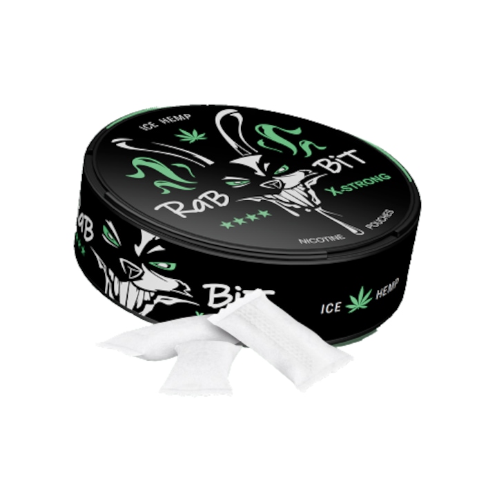 Никотинови торбички Nicobit RabBit Ice Hemp, 26 mg