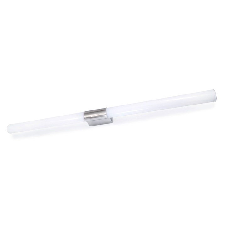 Aplica LED pentru baie Bowi, Aluminiu, 24 W, 100 cm, 4500K, Argintiu